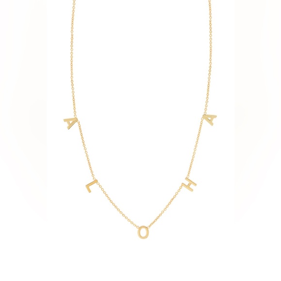 The  Coconut Collective Aloha Gold Necklace NWT! - Picture 5 of 5